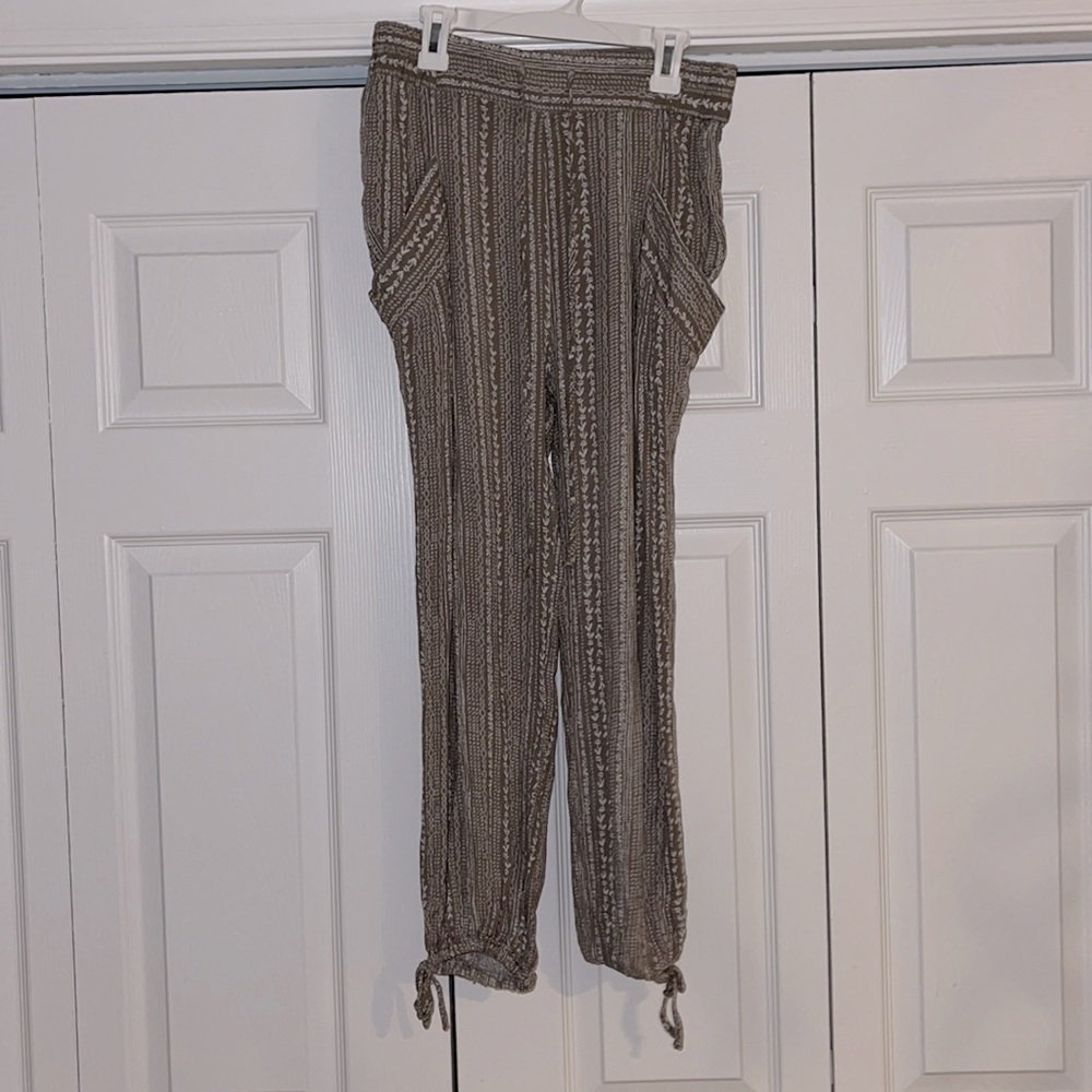 Boho stitch parachute pants